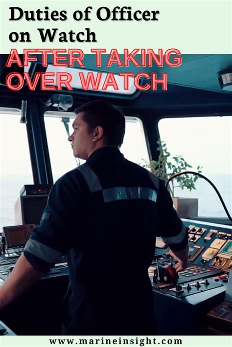 bridge watchkeeping|Duties of Officer on Watch (OOW) After Taking Over .
